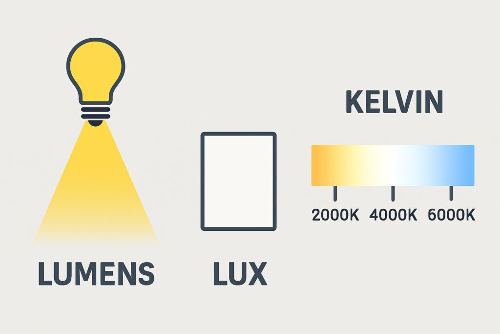 Ljustekniska termer förklarade i Habo och Fagerhult
